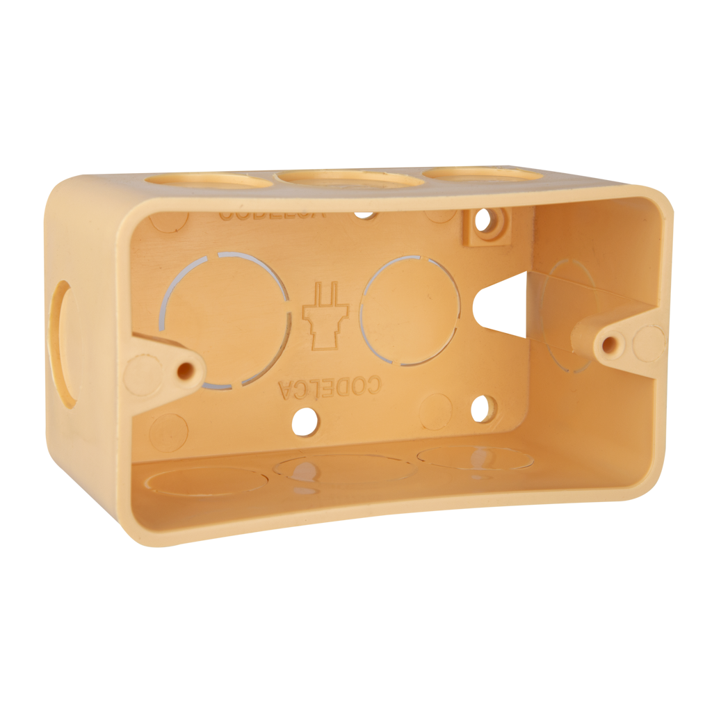 12 UNIDADES Caja Plástica Eléctrica Certificada 2x4 Codelca C-105 | Certificación RETIE