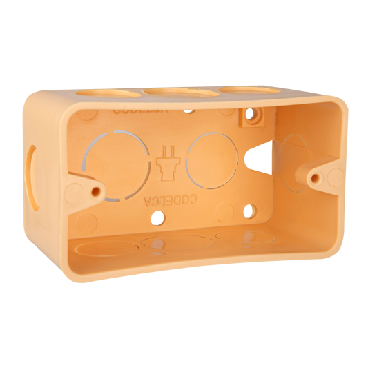 12 UNIDADES Caja Plástica Eléctrica Certificada 2x4 Codelca C-105 | Certificación RETIE